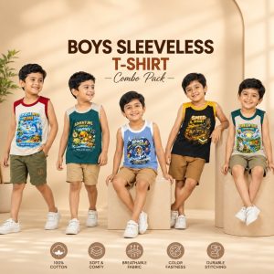 Premium 5‑Piece Sleevelss T‑Shirt Combo Pack