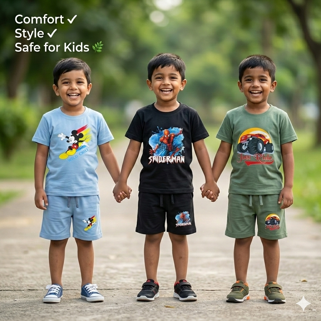 Boys T-shirt+Pant 3-Sets Combo - Image 6