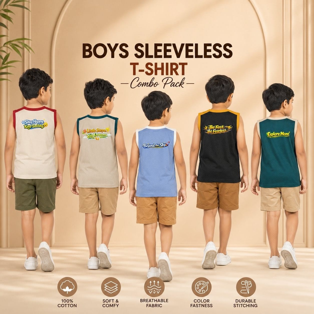 5 pies Premium Sleeveless T shirt - Image 2